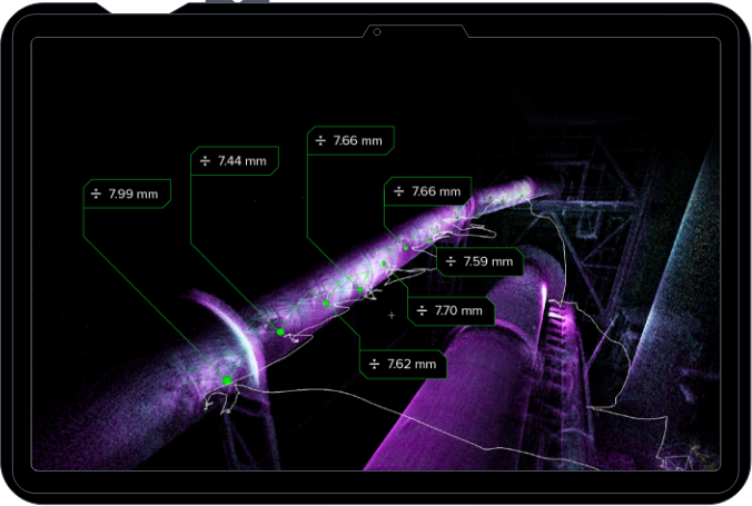 Elios-3-UT-Payload-Location-tagged-UT-Measurements-Tablet_Image Elios-3-UT-Payload-Location-tagged-UT-Measurements-Tablet_Image